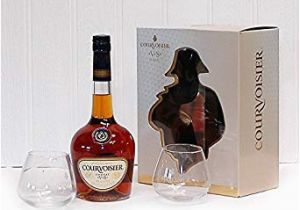 Luxury 21st Birthday Gifts for Him Courvoisier Vs Cognac Gift Pack with Glasses 700ml Gift