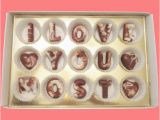 Luxury Birthday Gifts for Boyfriend I Love You Most Large Swirl Chocolate Letters Luxury