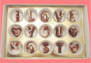 Luxury Birthday Gifts for Boyfriend I Love You Most Large Swirl Chocolate Letters Luxury
