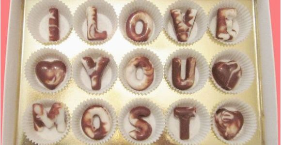 Luxury Birthday Gifts for Boyfriend I Love You Most Large Swirl Chocolate Letters Luxury
