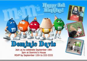 M M Birthday Party Invitations M M 39 S Birthday Invitations Jpg Instant Download