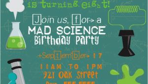 Mad Scientist Birthday Invitations Bear River Photo Greetings Mad Scientist Birthday Party
