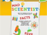 Mad Scientist Birthday Invitations Mad Scientist Birthday Party Printable Invitations