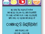 Mad Scientist Birthday Party Invitations Free Printable Mad Scientist Birthday Party Invitations