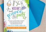 Mad Scientist Birthday Party Invitations Mad Science Party Invitation From 0 80 Each