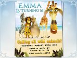 Madagascar Birthday Invitations Madagascar Birthday Invitation Madagascar Party Invitation