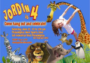 Madagascar Birthday Invitations Madagascar Birthday Invitations Best Party Ideas