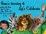 Madagascar Birthday Invitations Madagascar Birthday