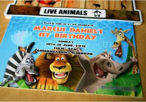 Madagascar Birthday Invitations Swatches Hues Handmade with Tlc Madagascar themed