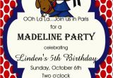 Madeline Birthday Party Invitations Madeline Birthday Party