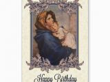 Madonna Birthday Card Madonna W Child Birthday Card Madonna Birthday Birthday