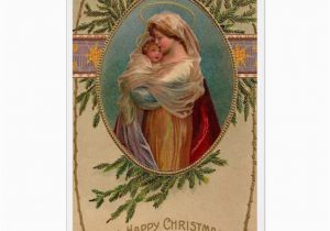 Madonna Birthday Card Vintage Madonna and Child Christmas Greeting Card Zazzle