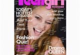 Magazine Cover Birthday Cards Teen Girl Personalized Magazine Cover Greeting Card Zazzle