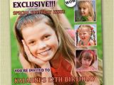 Magazine Cover Birthday Invitations Magazine Cover Birthday Invitations You Print