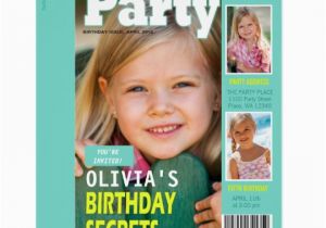 Magazine Cover Birthday Invitations Photo Wedding Invitations Announcements Zazzle Co Uk