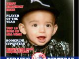 Magazine Cover Birthday Invitations Sports Illustrated 1st First Birthday Magazine Cover
