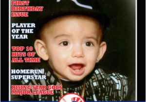 Magazine Cover Birthday Invitations Sports Illustrated 1st First Birthday Magazine Cover