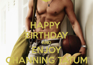 Magic Mike Birthday Card Happy Birthday and Enjoy Channing Tatum Poster Fritz