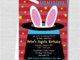 Magic Show Birthday Invitations Boy Magic Birthday Party Invitation Magic by Katarinaspaperie