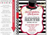 Magic Show Birthday Invitations Magic Party Invitation Magic Birthday Invitation Magic