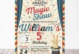 Magic Show Birthday Invitations Magic Party Invitation Magic Birthday Invitation Magician