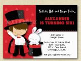 Magic Show Birthday Invitations Magic Show Birthday Party Invitation Magic Show Invitation