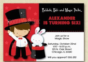 Magic Show Birthday Invitations Magic Show Birthday Party Invitation Magic Show Invitation