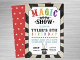 Magic Show Birthday Invitations Magic Show Printable Party Invitation