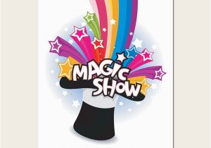 Magic Show Birthday Party Invitations Kids Birthday Invitations Magic Show