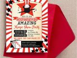 Magic Show Birthday Party Invitations Magic Show Party Invitation From 0 80 Each