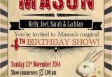 Magic Show Invitations Birthday Boy 39 S Magic themed Birthday Party Invitation Ideas