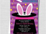 Magic Show Invitations Birthday Girl Magic Birthday Party Invitation Magic by Katarinaspaperie