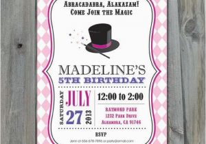 Magic Show Invitations Birthday Magic Party Birthday Invitation Diy Party by