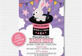 Magic Show Invitations Birthday Magic Show Invitation Girls Magic Show Birthday Invitation