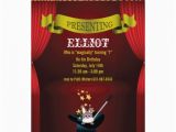 Magic Show Invitations Birthday Magic Show Invitation Zazzle