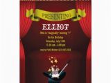 Magic Show Invitations Birthday Magic Show Invitation Zazzle