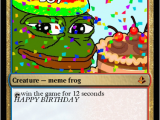Magic the Gathering Birthday Card Birthday Pepe by Pepemaker Mtg Cardsmith