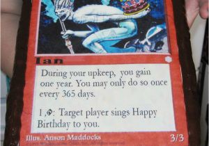 Magic the Gathering Birthday Card Ian 39 S Magic the Gathering Birthday Cake A Photo On