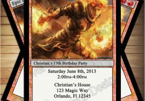 Magic the Gathering Birthday Card Novel Concept Designs Magic the Gathering Birthday