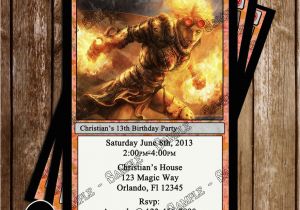 Magic the Gathering Birthday Card Novel Concept Designs Magic the Gathering Card Game