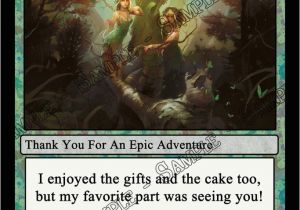 Magic the Gathering Birthday Card Novel Concept Designs Magic the Gathering Card Game