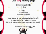 Magic themed Birthday Invitations Birthday Party theme Magic Her Life Inspired
