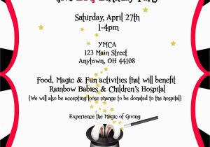 Magic themed Birthday Invitations Birthday Party theme Magic Her Life Inspired