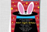 Magic themed Birthday Invitations Boy Magic Birthday Party Invitation Magic by Katarinaspaperie
