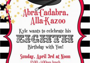 Magic themed Birthday Invitations Magic Birthday Party Ideas Photo 3 Of 15 Catch My Party