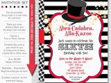 Magic themed Birthday Invitations Magic Party Invitation Magic Birthday Invitation Magic