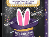 Magic themed Birthday Invitations Magic Party Magician Birthday Invitations Di 636fc