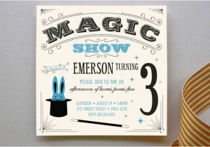 Magic themed Birthday Invitations Magic Show Children 39 S Birthday Party Invitations Minted