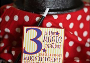 Magic themed Birthday Party Invitations Kara 39 S Party Ideas Magic themed 3rd Birthday Party Kara