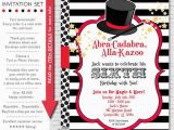 Magician Birthday Invitations Magic Party Invitation Magic Birthday Invitation Magic